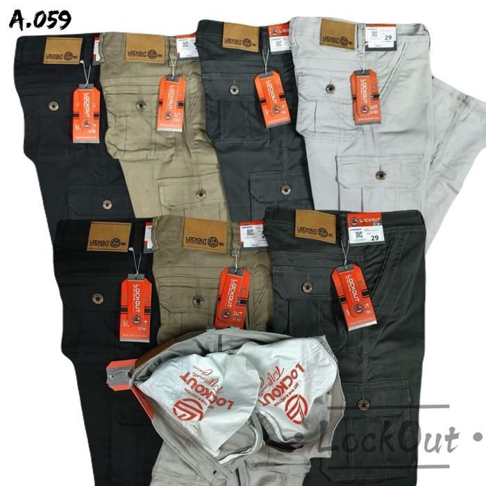 Celana Panjang Cargo Kimpul Pdl Streatch X-Over Pasti Ori