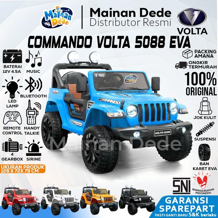 Mainan Mobil Aki Anak Jeep Commando SHP Volta 5088