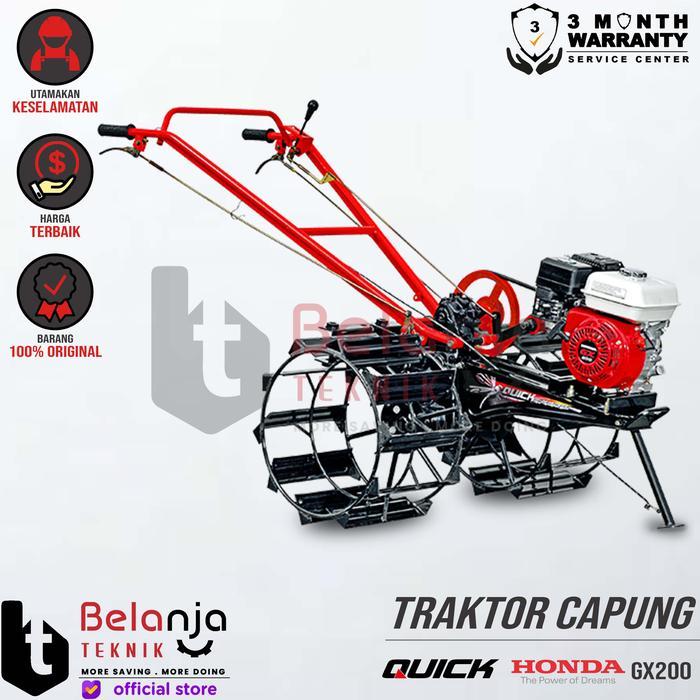 Mesin Traktor - Quick Capung Metal + Mesin Engine Honda GX 200