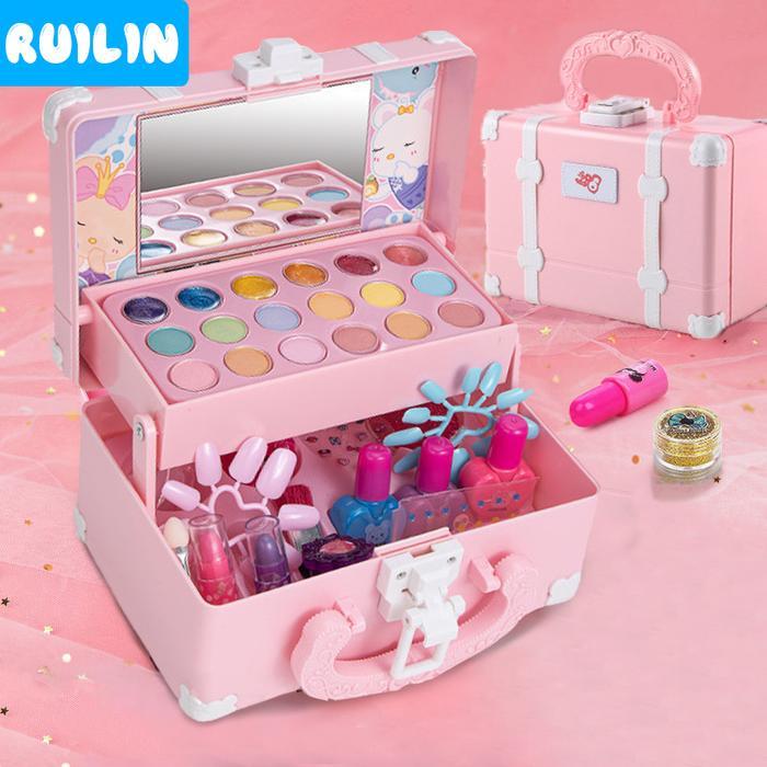 Cocomelon Toys - Mainan Make Up Set Dengan Koper Mainan Kosmetik Kecantikan Anak