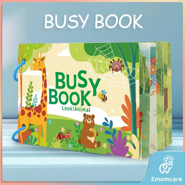 Busy Book Quiet Book Velcro For Kids Mainan Edukasi Buku Aktivitas Anak Menempel Gambar Puzzle Asah