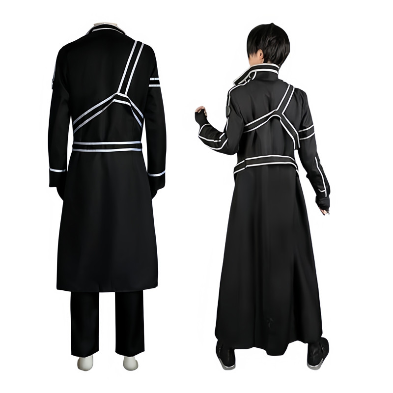 Anime Sword Cos Kirito Kazuto Kirigaya Cosplay Costume Art Online Jacket Shirt Pants Hallowen Party