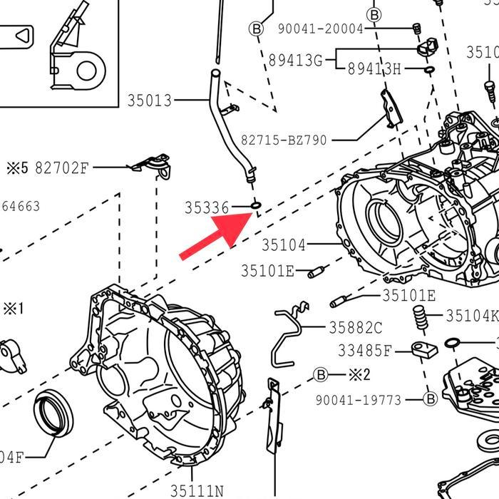 SEAL ORING RUMAH SELONGSONG COLOKAN OLI TRANSMISI MATIC CALYA SIGRA