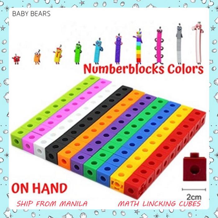 SALE 100pcs 2cm Math Linking Cubes Blocks Snap Cubes Link Cubes Link Numberblocks Math