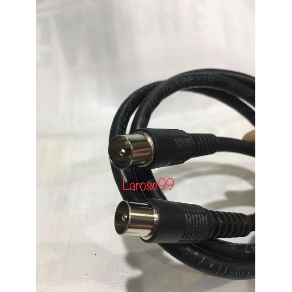 N3W Colokan Antena Dari TV Ke Tembok Kabel 1 Meter Kabel Antena Extention