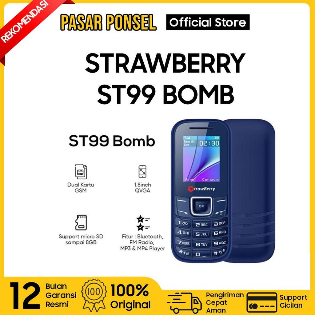 STRAWBERRY ST 99 FEATURE PHONE GARANSI RESMI TERMURAH