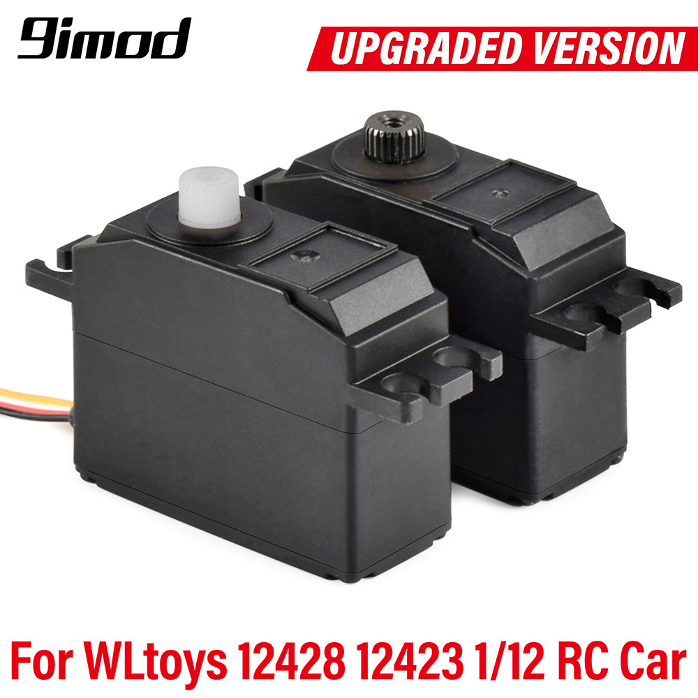 Metal Gear Servo Upgraded Parts For Wltoys 1/12 12428 12423 Rc Desert Course Car Truck El