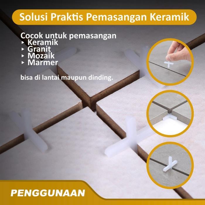 N3W Spacer 1MM / Tile Spacer / Cross / T Cross / Spacer Keramik / Spacer Granit / Nat Keramik / Nat