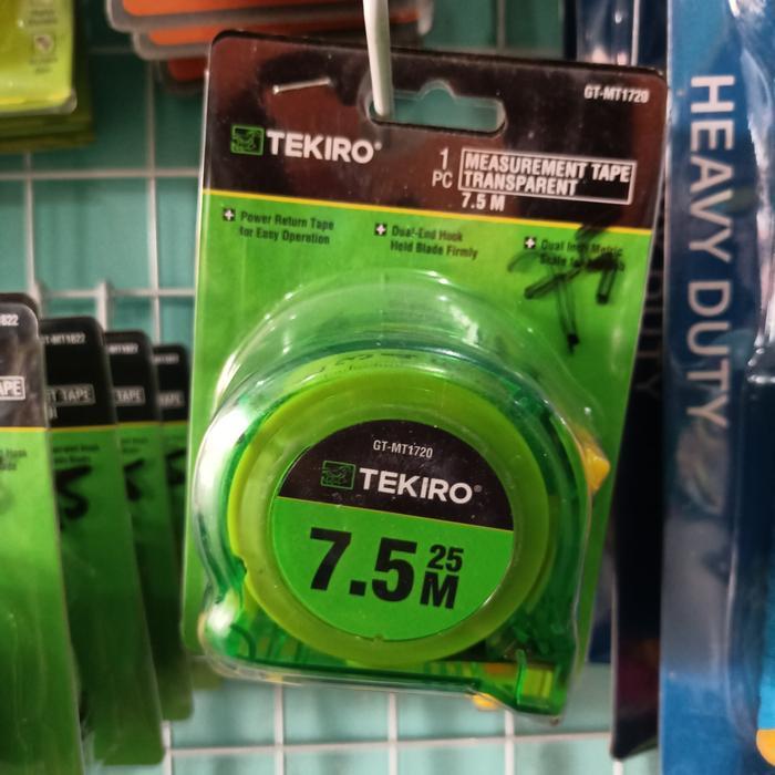 Meteran Tekiro 7,5 Meter Transparan