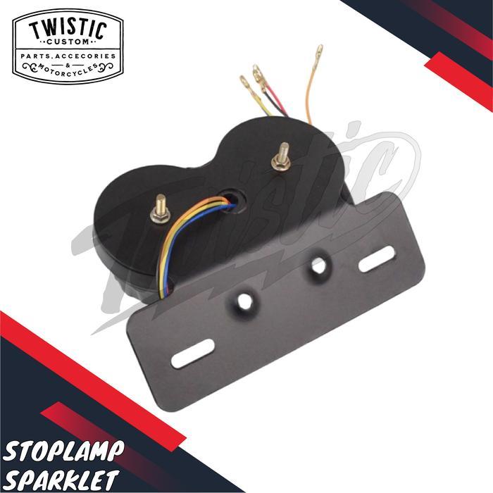 Stoplamp Sparklet Lampu Belakang Motor Kawasaki W175 Cb Harley Triumph