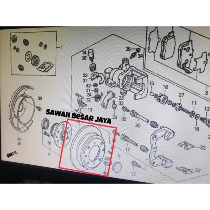 Disc Disk Brake - Piring Piringan Rem Cakram Belakang Honda City GD8 Jazz GD3 VTEC 2003 2004 2005
