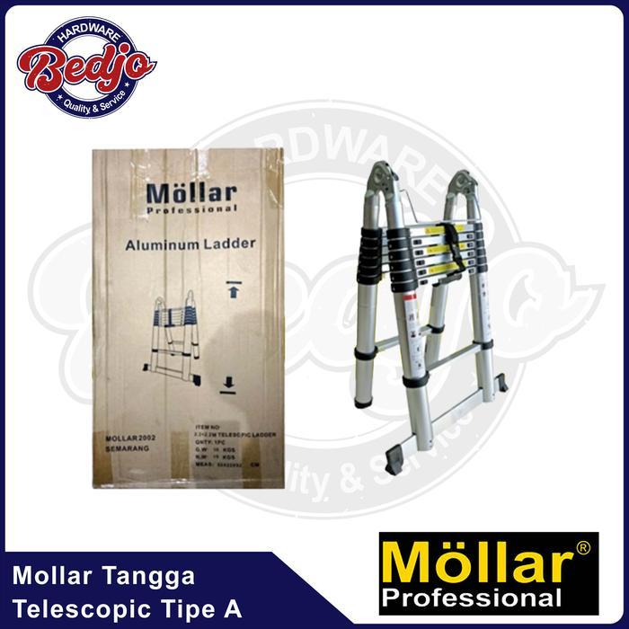 Tangga lipat Teleskopik Mollar tangga double teleskopik - 3.8mtr