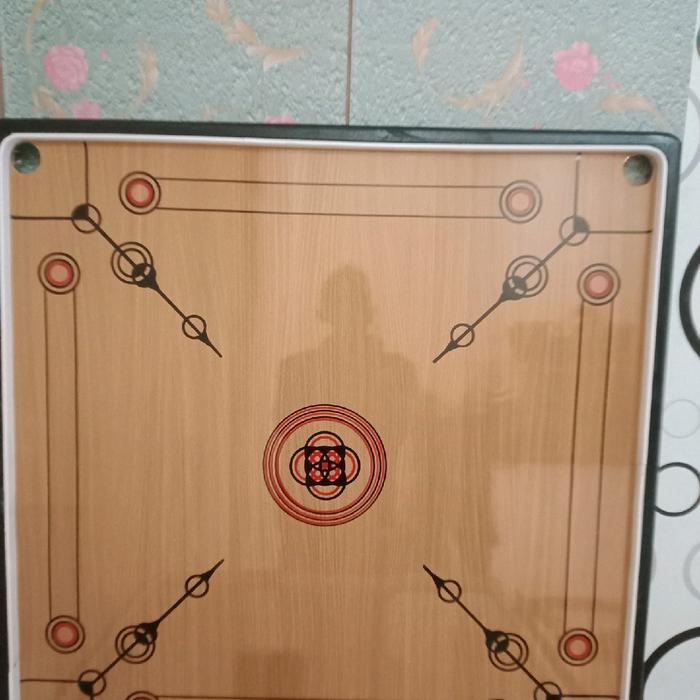 Best Seller Papan Karambol Lengkap Biji+ Kristal Karambol Ukuran Dari 90-60Cm Board Original