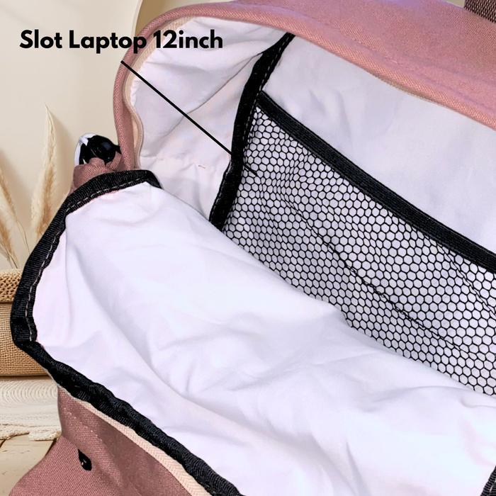 Sedia DiaryLabs-wingkybag full kanvas anti air Tas ransel wanita&Pria mini tas fahion korea stylish