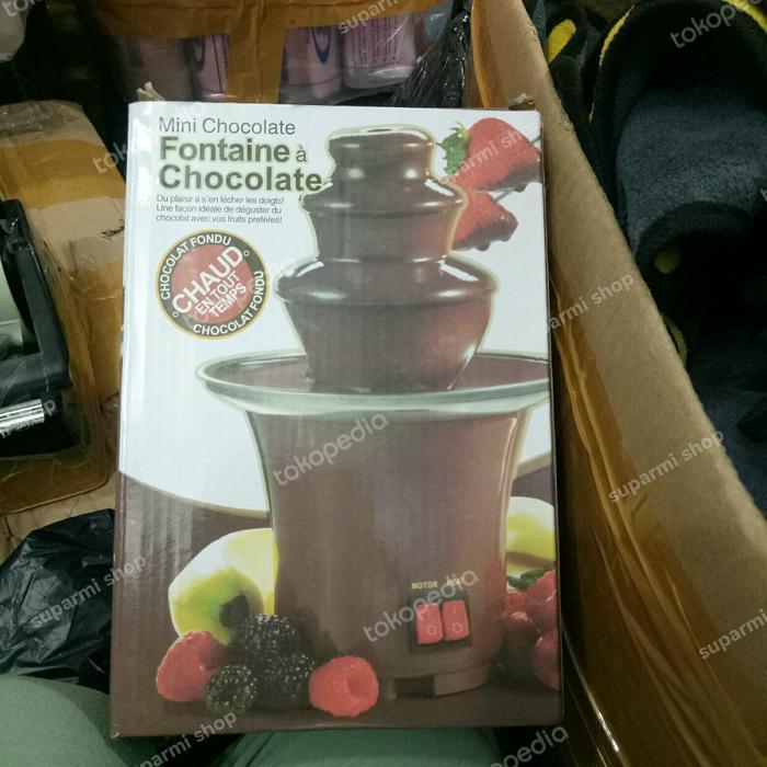 CHOCOLATE FONDUE FOUNTAIN MESIN MINI COKLAT AIR MANCUR