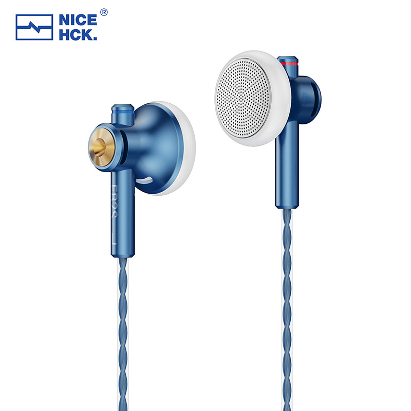 NICEHCK EB2S PRO 3.5/4.4mm Plug Microphone Flat-Head Earbud HIFI Wired Earphone 15.4mm LCP Diaphragm