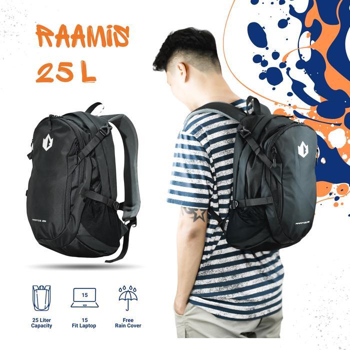 Eiger - Raamis daypack 25 Liter slot laptop - tas ransel outdoor - tas sekolah Pria