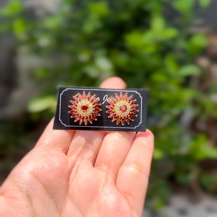 Ready stock] Subeng / Subeng Cerorot Padi Zircon Anting Titanium Iter Xuping Mini