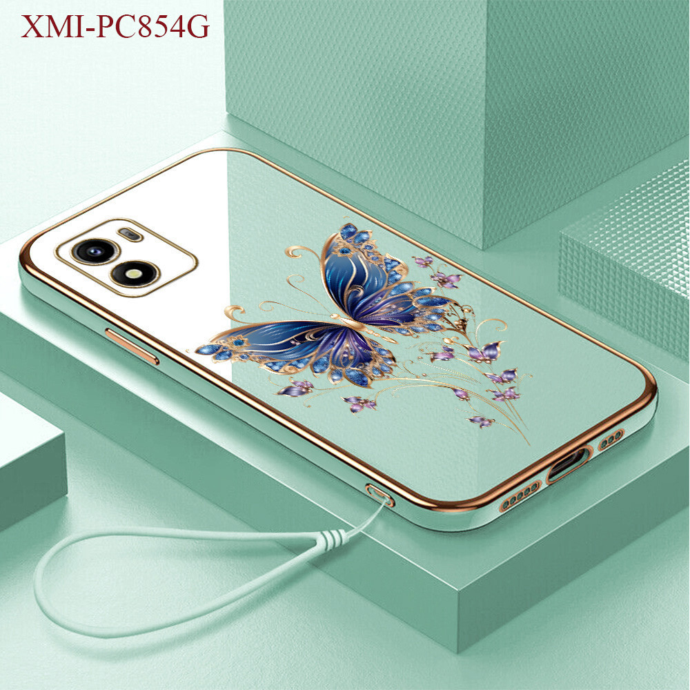 Casing Hp Untuk Xiaomi Poco C85 C71 C65 C40 Lokal Stock Send Lanyard Softcase Case Cassing Bunga 281