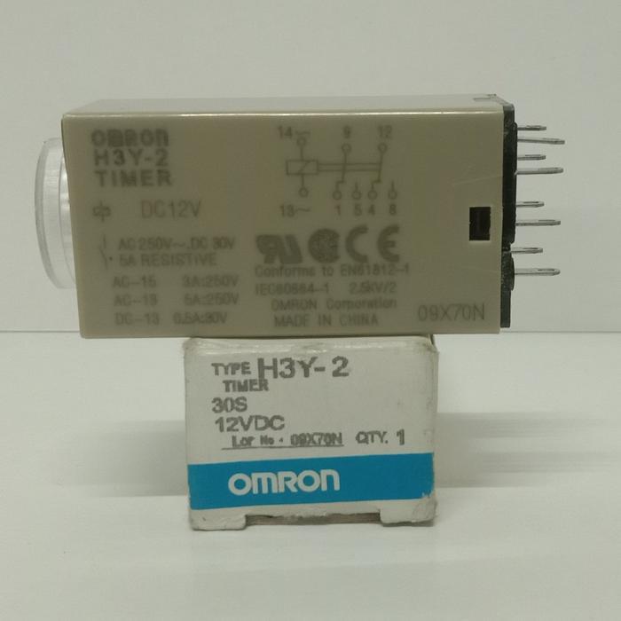Omron Timer H3Y-2 12V 30S 8 Kaki