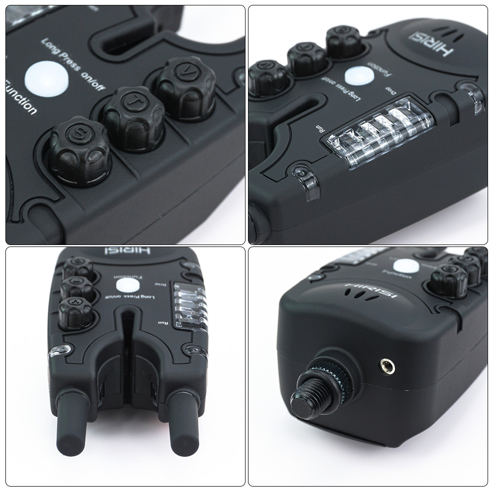 Hirisi Carp Fishing Alarm Set Wireless Bite Alarm 2 Way Remote Control Bite Indicator Fishing