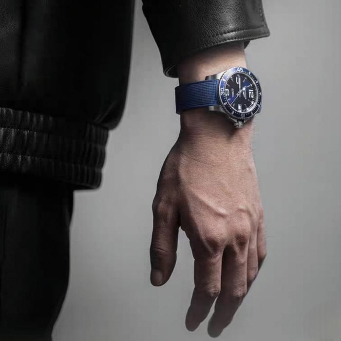 Tali Jam Tangan 21 MM Rubber Strap Longines Hydroconquest L3 8075.21