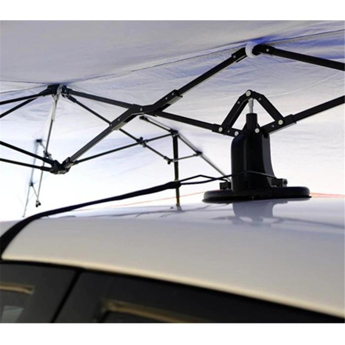 (COD) Car Umbrella UV Semi Automatic Tenda Cover Tenda Payung Anti Panas Atap Mobil