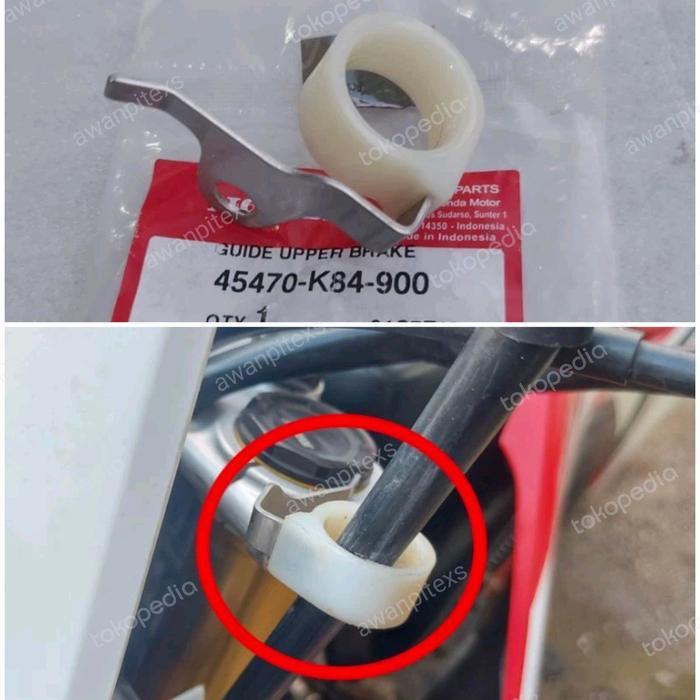 Klem Selang Rem Depan Crf150 Bagian Atas
