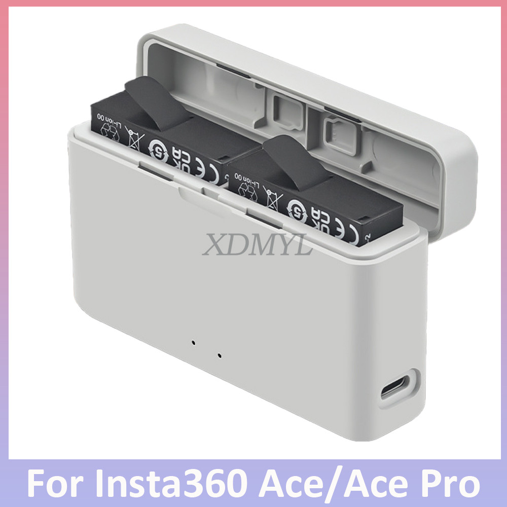 For Insta360 Ace Pro/Ace 2-Ways Fast Charging Case Battery Charge Storage Station Battery for