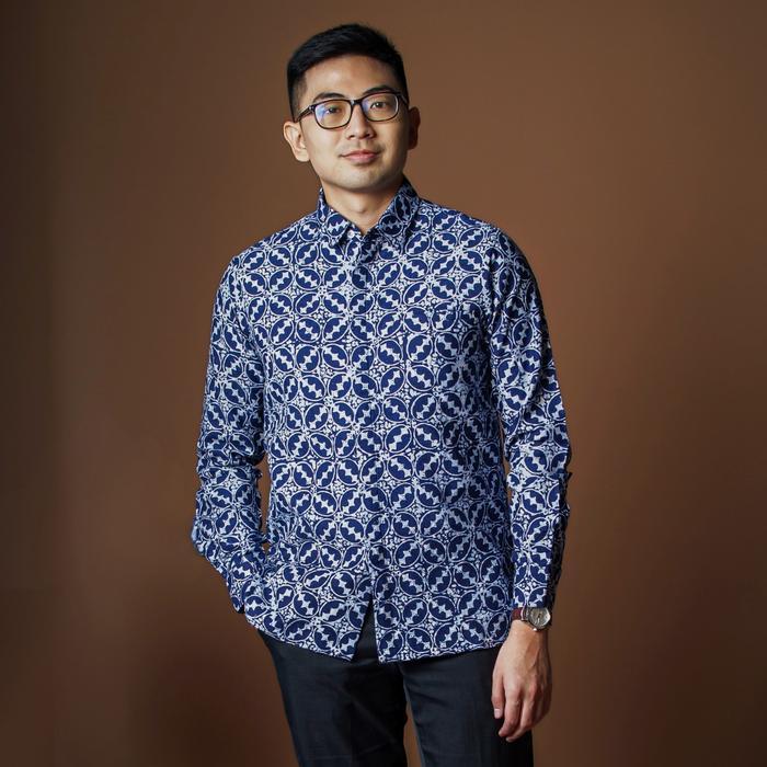 Lavite - Mandalas Kemeja Batik Pria Premium Lengan Panjang