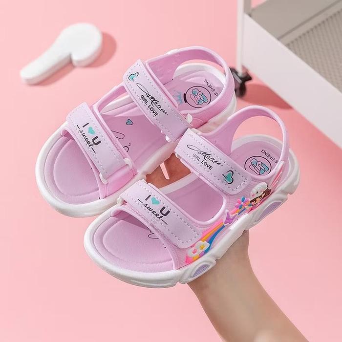 Carvil Kiddo Shoes - 337 Sepatu Sandal Pelangi Anak Perempuan / Sendal Gunung Anak Cewek Anti Slip