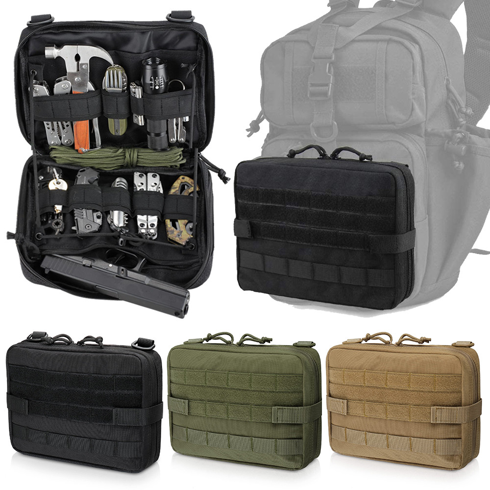 Tactical Molle Pouch Utility Admin Pouch EDC Medical Bag Attachment EDC Pouch Backpack Small Gear