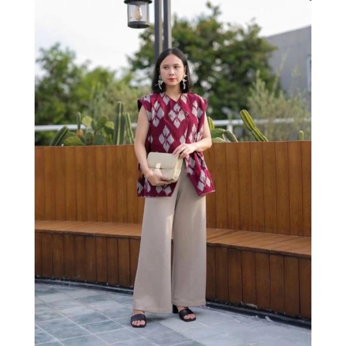 ARUNA ROMPI TENUN - OUTER TENUN WANITA MODERN CARDIGAN