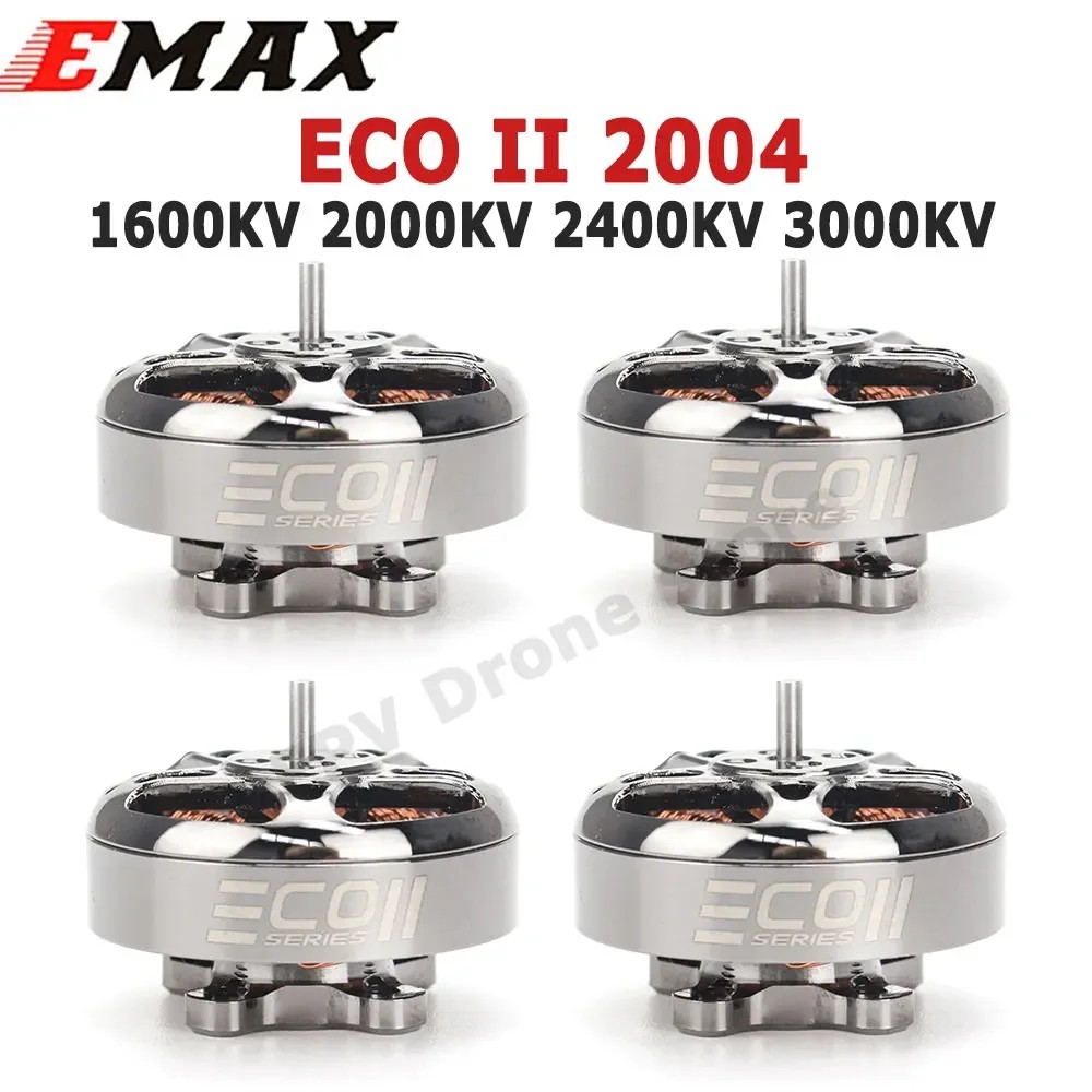 E Ecoii 2004 1600Kv 2000Kv 2400Kv 3000Kv 3-6S Lipo Brushless Motor 3Mm Bearing Shaft For Rc Fpv