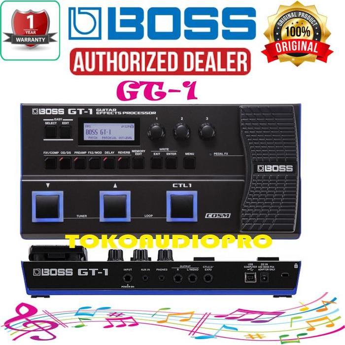 Efek Boss Gt1 Guitar Multi-Effects Pedal Efek Gitar Boss Gt-1 Co