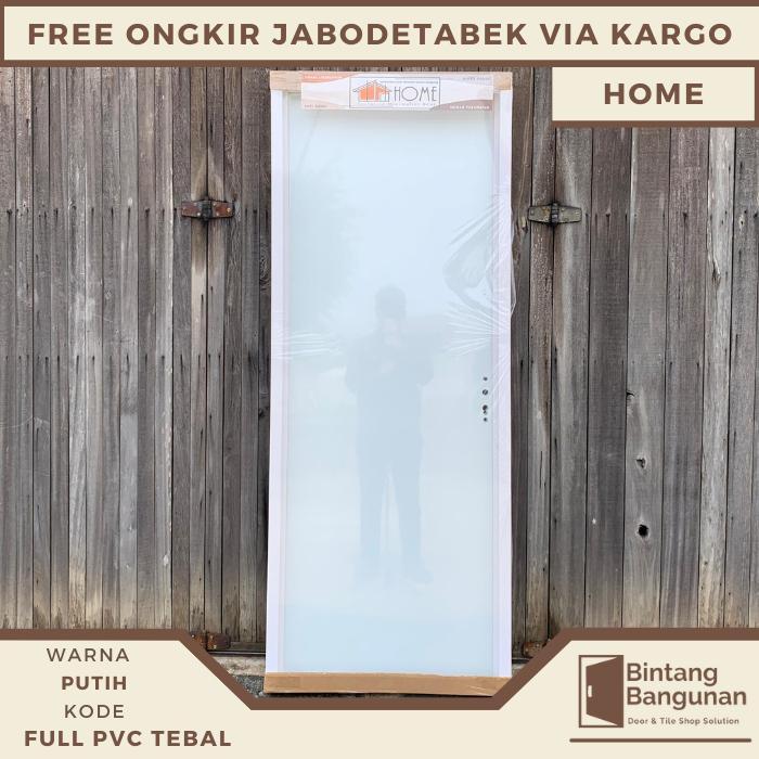 Pintu Kamar Mandi Pintu FULL PVC TEBAL HANDLE ENGKOL HOME - 80x200