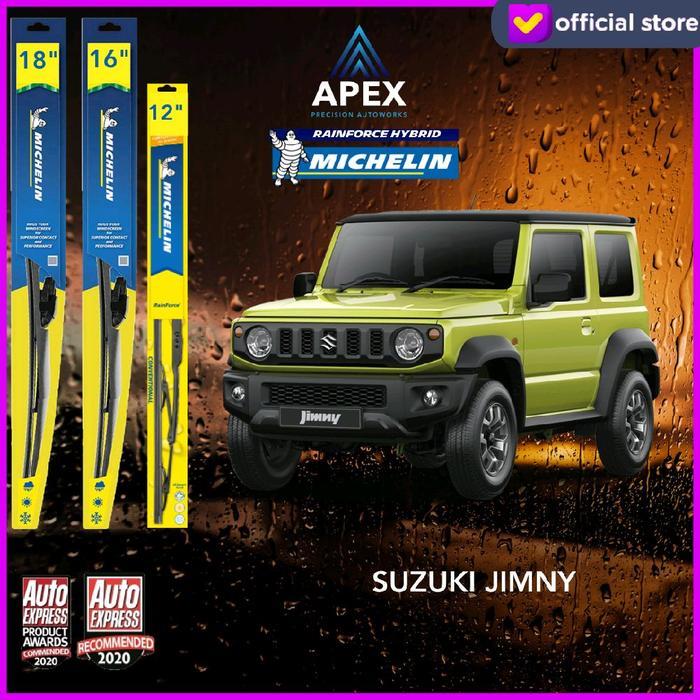 TERMURAH HELIN RAIN HYBRID WIPER SET FOR SUZUKI JIMNY FRONT AND REAR READY STOCK