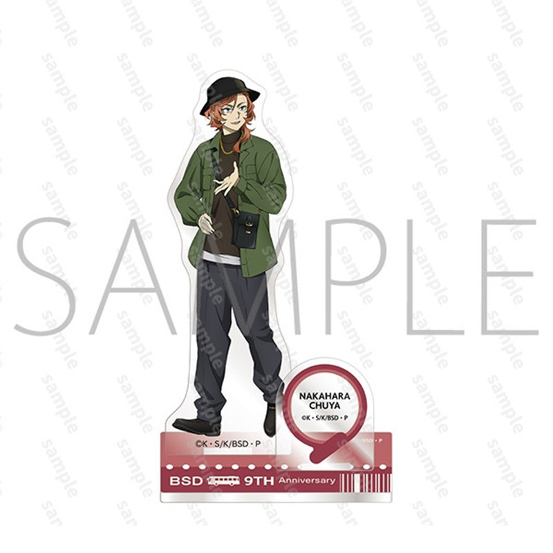 Bungo Stray Dogs Kyushu Travel Acrylic Stand Rysuke Akutagawa Figure Nakajima Chuuya Standee Display