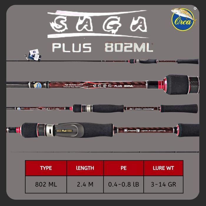 Joran Orca Saga 802Ml Dan Saga Plus 802Ml