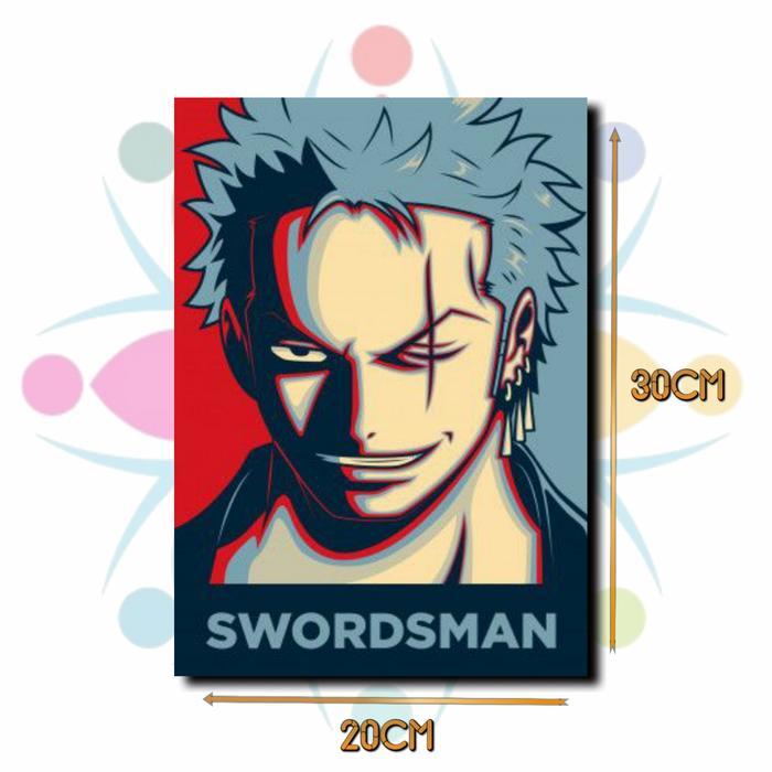 "New" MOKUN Hiasan Dinding Poster Kayu One Piece Mugiwara art