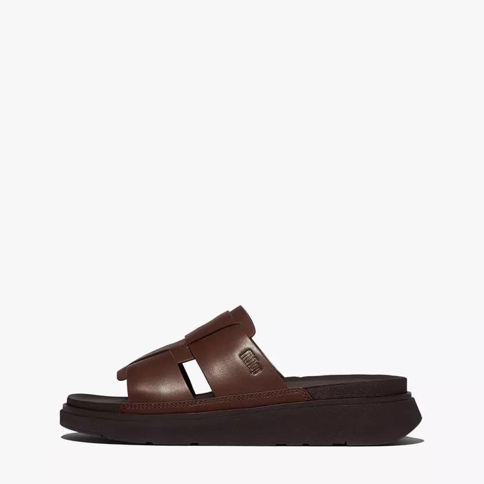 Fitflop Gen Ff Leather Fishmerman Slides Original Sandal Pria
