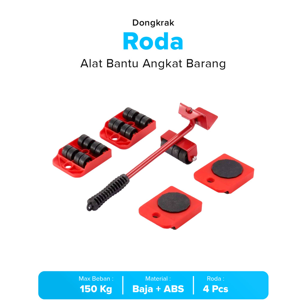 Dongkrak Roda Alat Bantu Angkat Barang Furniture Sofa Lemari Kulkas Meja