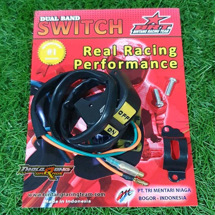 SAKLAR ON OFF BRT SWITCH DUAL BAND UNIVERSAL SEMUA MOTOR THELERENGGARAGE