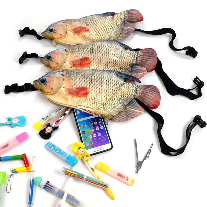 Tas Selempang Punggung Dada Ikan Gurame Gurami Untuk Travel Canvas Tas Buckle Bumbag Populer