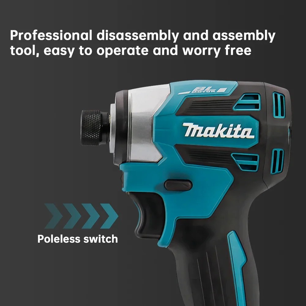 Makita DTD173 18V Cordless Impact Driver - Brushless Original Genuine Impact Screwdriver for