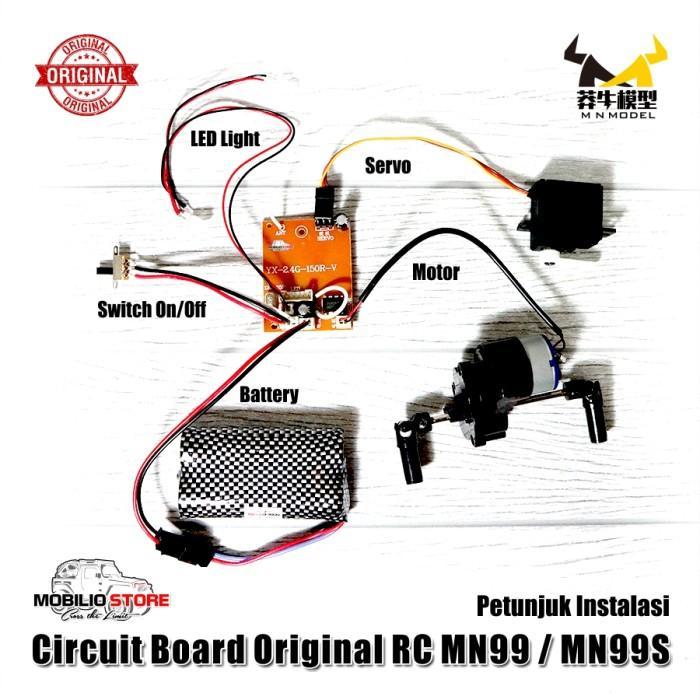 Original Part - Circuit Board Receiver ESC RC MN D90 D99
