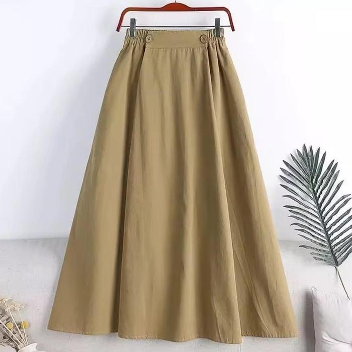 Rok Nathas Rok Panjang Wanita Rok Wanita Korean Style Casual Terbaik