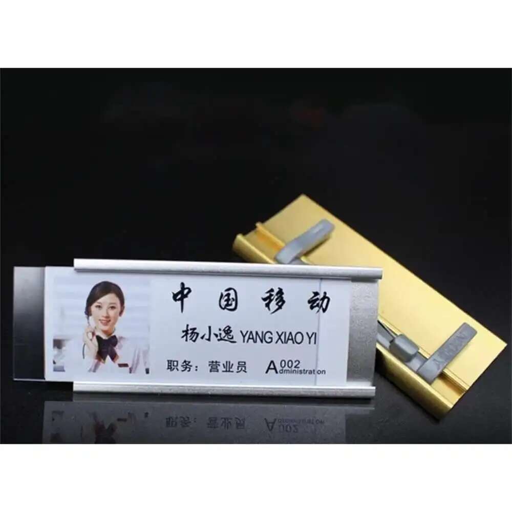 Name Badge Wholesaler Brooch Magnets Metal Fastener Brooch Holder Card Name Tag