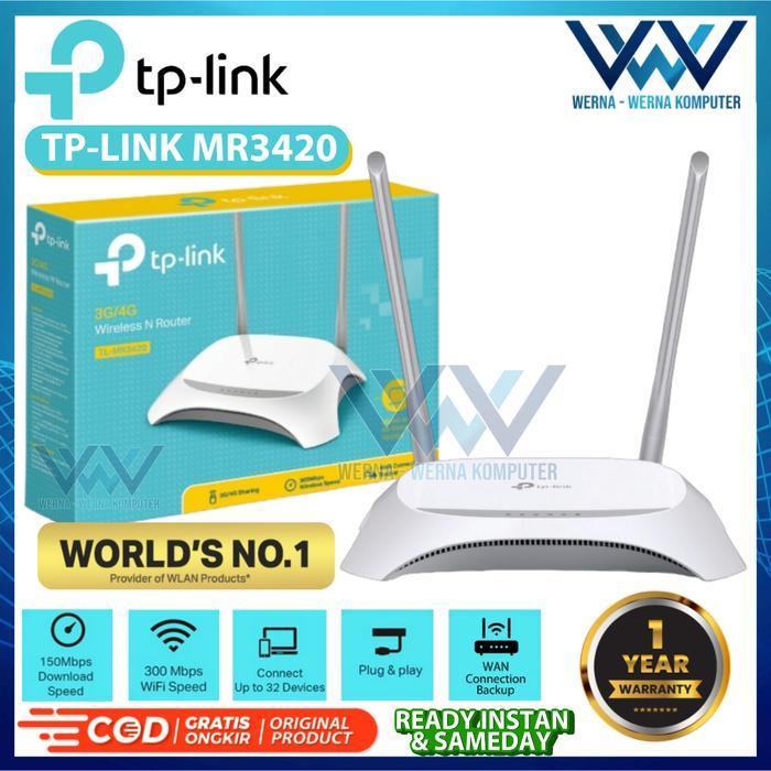 Tp-Link Tl-Mr3420 3G / 4G Wireless Router / Wifi Router Tplink Mr3420