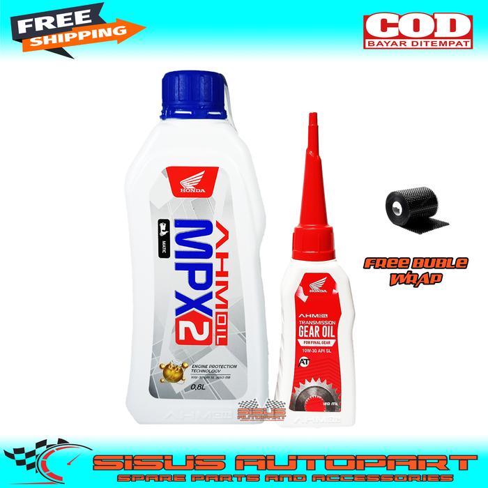 Paket Oli Motor Matic Ahm Mpx2 Plus Oli Gardan Honda Ahm